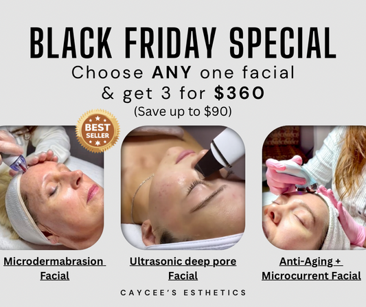 Choose any facial- 3 for $360!